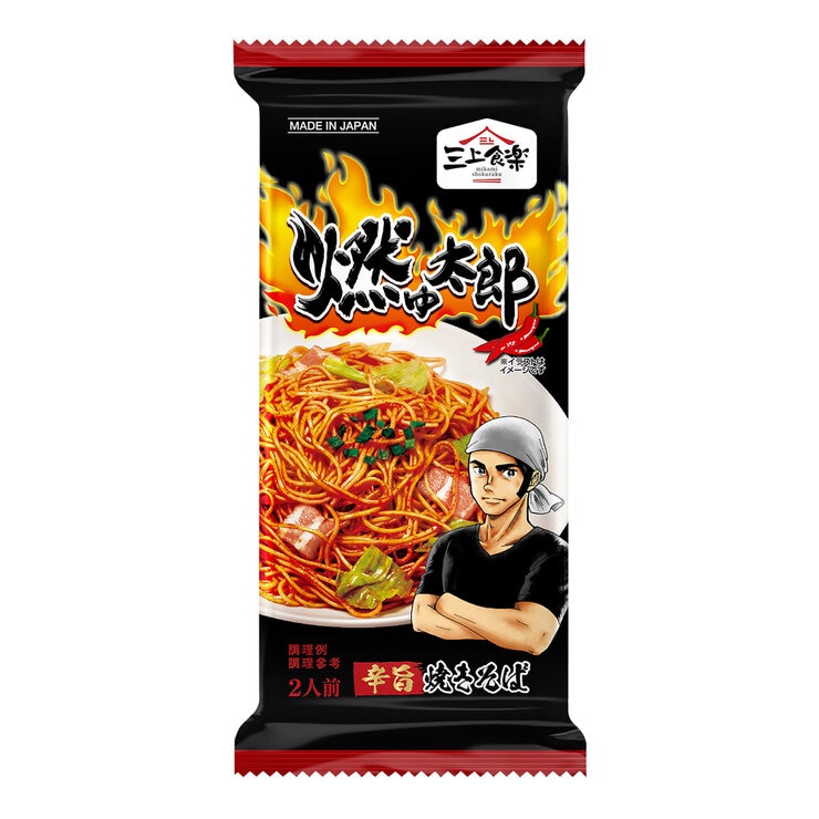 三上食楽 燃太郎辣乾細麵 183公克 X 6包