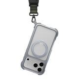 MAGEASY Odyssey Ultra M 終極防摔磁吸支架掛繩手機殼 iPhone 17 Pro Max(迷霧/岩石灰) + 鏡頭保護貼Lenz(午夜) + Vetro 9H 鋼化玻璃保護膜