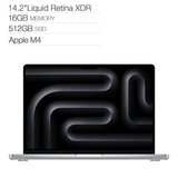 Apple MacBook Pro 14吋 搭配 M4 晶片 10 核心 CPU 10 核心 GPU 16GB 512GB SSD 銀色