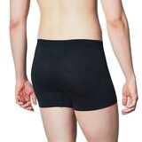 郡是 男 3D一體成型平口內褲 黑