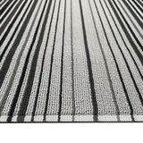 Korhani Studio 條紋地墊 60公分 X 90公分 X 0.7公分 黑