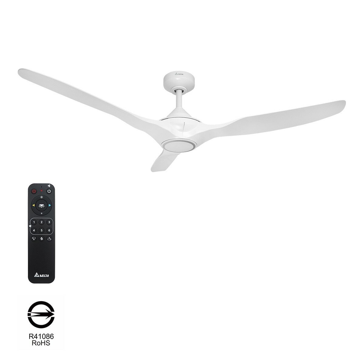 台達電子DC 52吋 直流吊扇 海鷗系列 三葉 白色款 台達電子DC 52吋 直流吊扇 海鷗系列 三葉 白色款