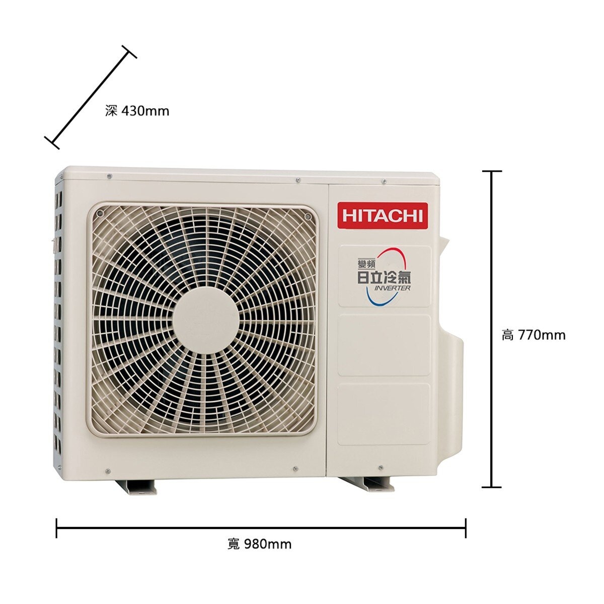 日立 4.1KW 頂級系列變頻冷暖一對一分離式冷氣 含運費及基本安裝