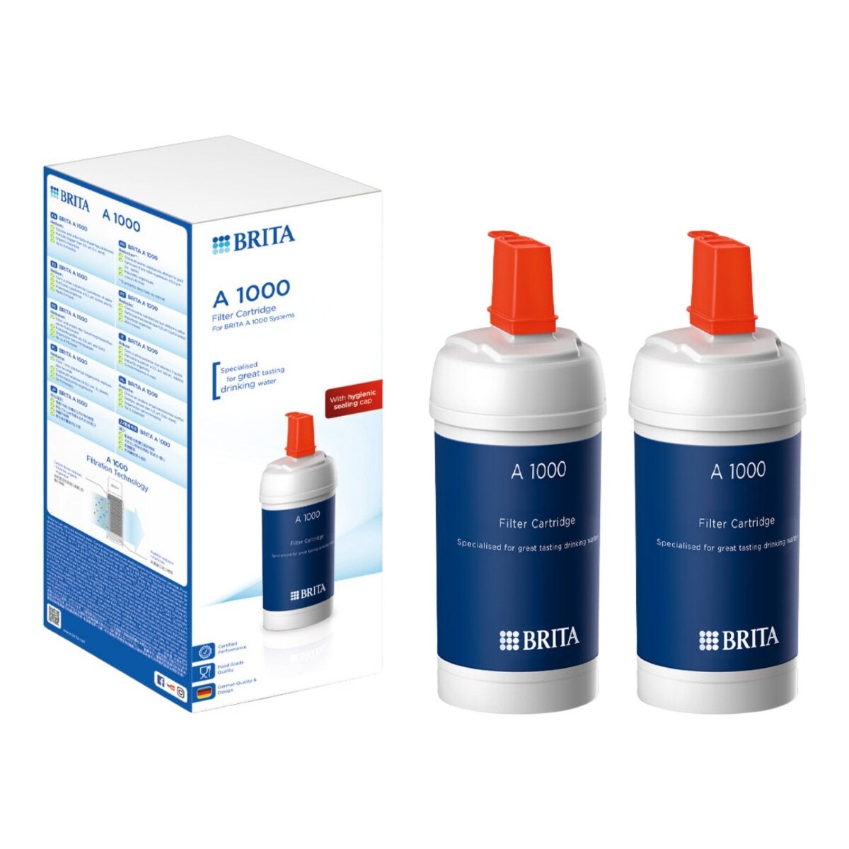 Brita 櫥下型濾芯 2入組 A1000 Brita 櫥下型濾芯 2入組 A1000