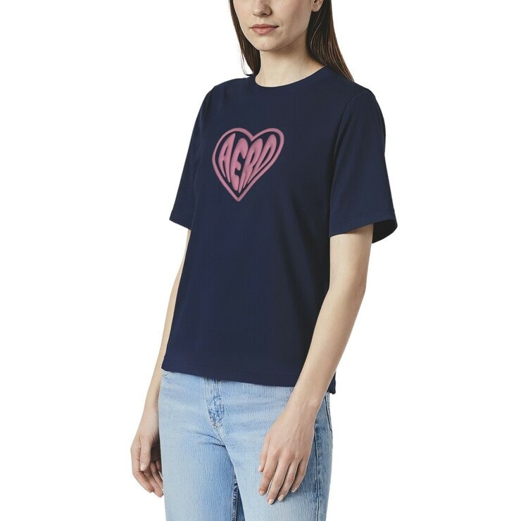 Aeropostale 女短袖上衣 深藍 L