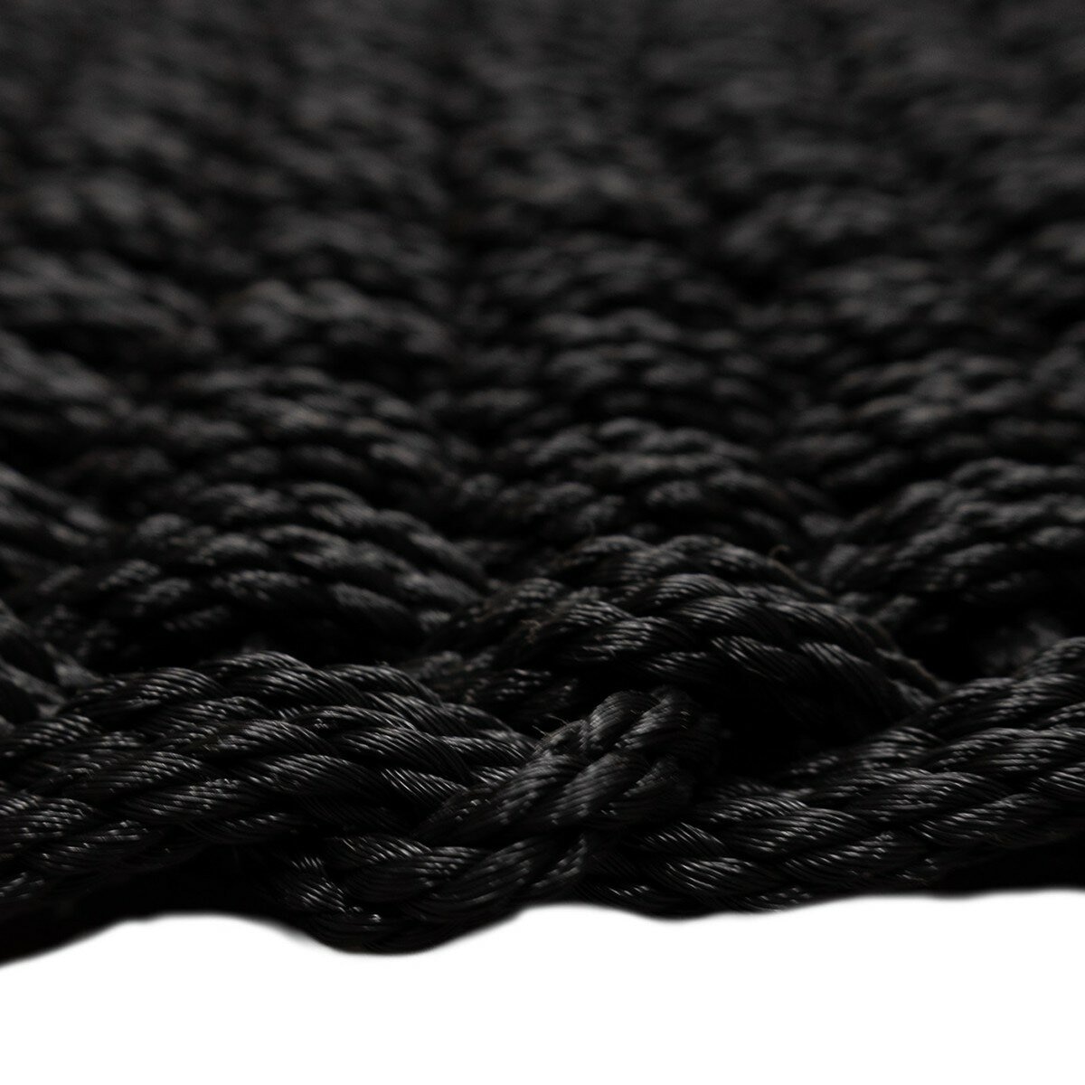 Korhani Studio 編織質感地墊 60公分 X 90公分 X 1.8公分 黑
