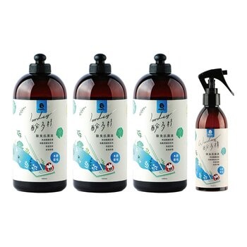 Dawoko 木酢達人 酚多精除臭抗菌液 木酢原味 1公升 X 3入 + 噴霧瓶 200毫升