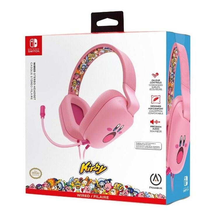 PowerA 任天堂官方授權 有線耳機 卡比 NSHS0299-01