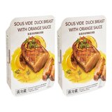 元進莊 冷藏低溫烹飪鴨胸佐橙附橘醬 360公克 X 2入