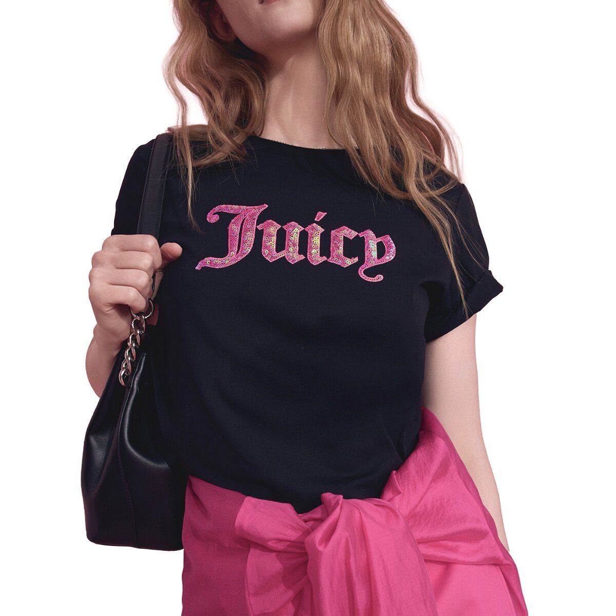 Juicy Couture 女短袖上衣 黑