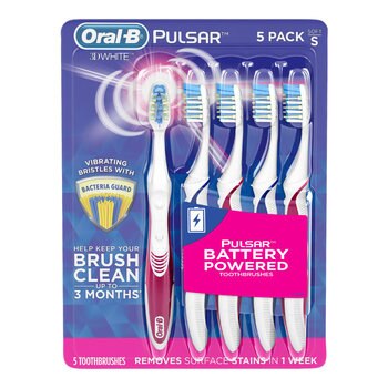 Oral-B 3D 亮白震動牙刷 5 入 - 軟毛 Oral-B 3D 亮白震動牙刷 5 入 - 軟毛