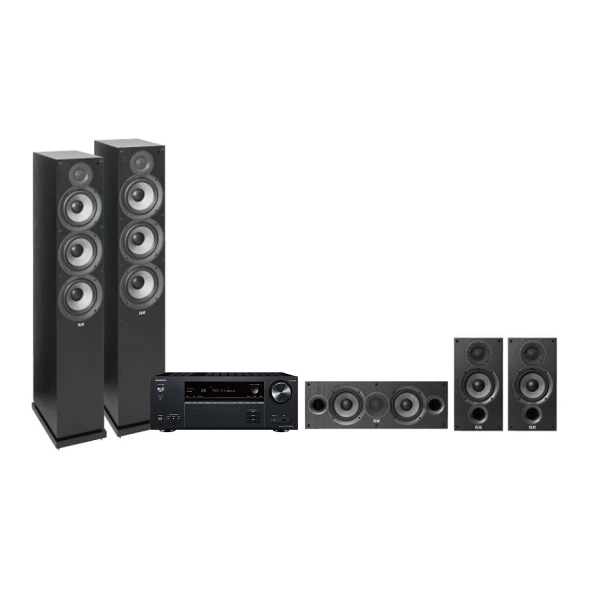 ONKYO ELAC 五聲道家庭劇院組合 TXNR6100.DF62.DC52.DB52