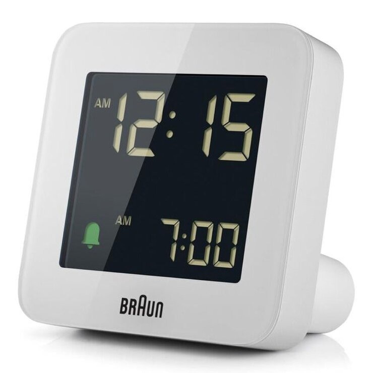 德國百靈 數位鬧鐘 白 #BC09W