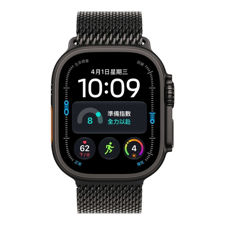 Apple Watch Ultra 4 (GPS + 行動網路) 49公釐 鈦金屬錶殼 鈦金屬米蘭式錶環 Apple Watch Ultra 4 (GPS + 行動網路) 49公釐 鈦金屬錶殼 鈦金屬米蘭式錶環
