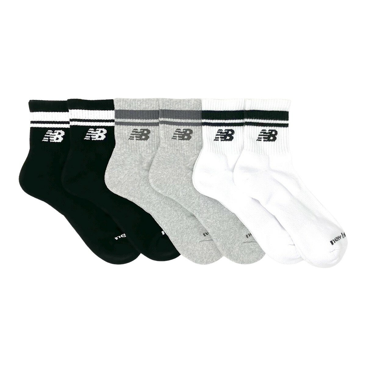 New Balance 踝襪六入組 條紋