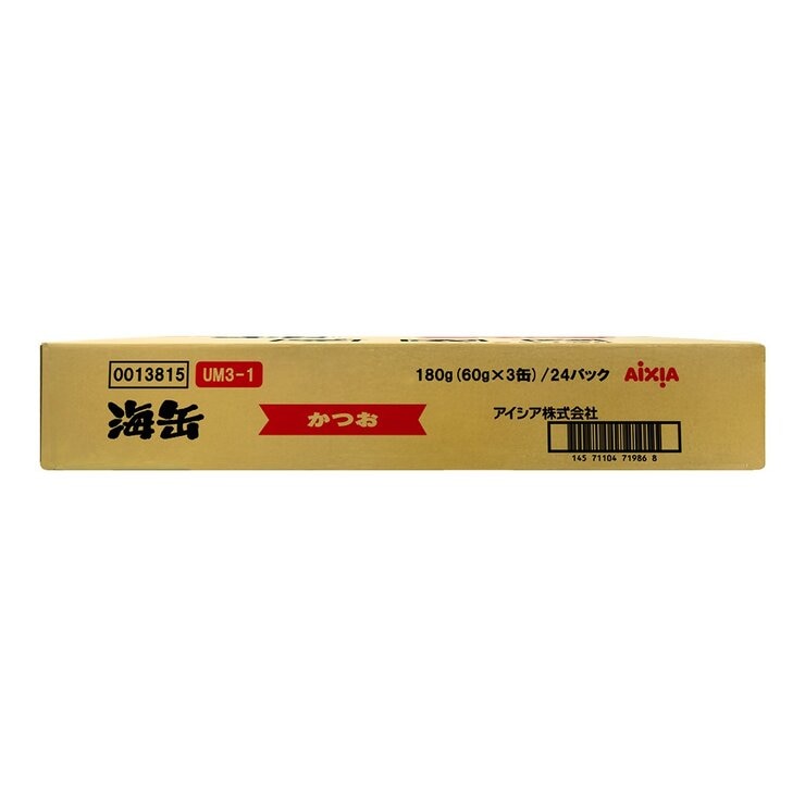 愛喜雅 海缶3P貓點心罐 鰹魚 60公克 X 3罐 X 24入 愛喜雅 海缶3P貓點心罐 鰹魚 60公克 X 3罐 X 24入