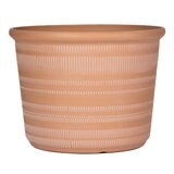 塑膠花盆 3件組 橘色