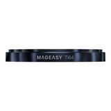 MAGEASY Bright M 不發黃軍規磁吸透明殼 iPhone 17 Pro Max(午夜磁圈) + 鏡頭保護貼Lenz鈦合金(午夜鈦) + Vetro 9H 鋼化玻璃保護膜