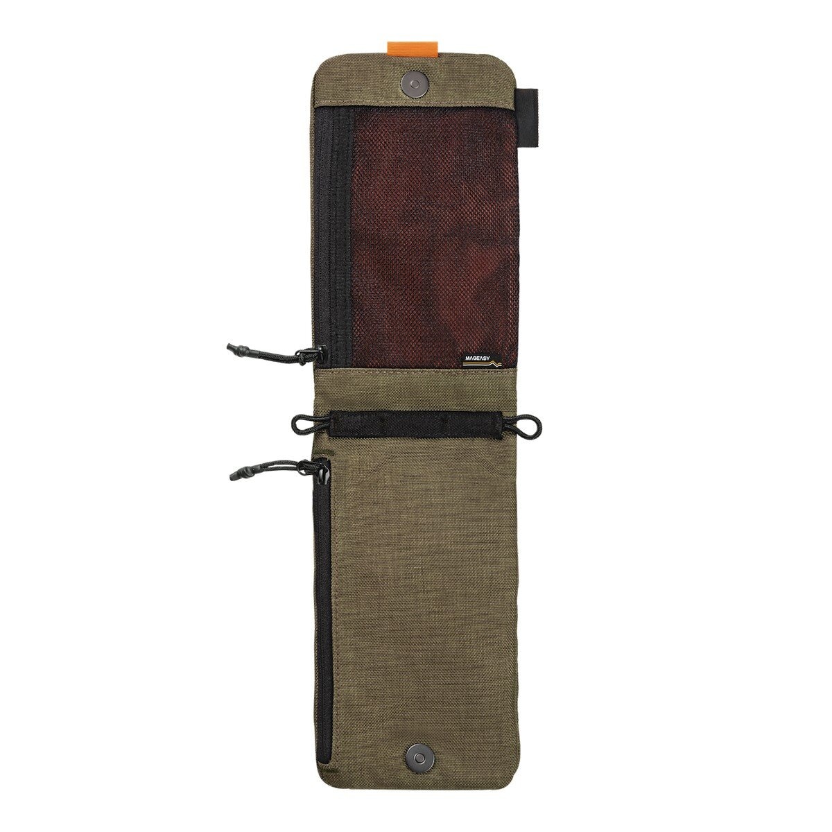 MAGEASY Phone Sacoche (Cordura) 手機掛繩隨行包 + 8.3mm掛繩 曠野綠+反光黑掛繩