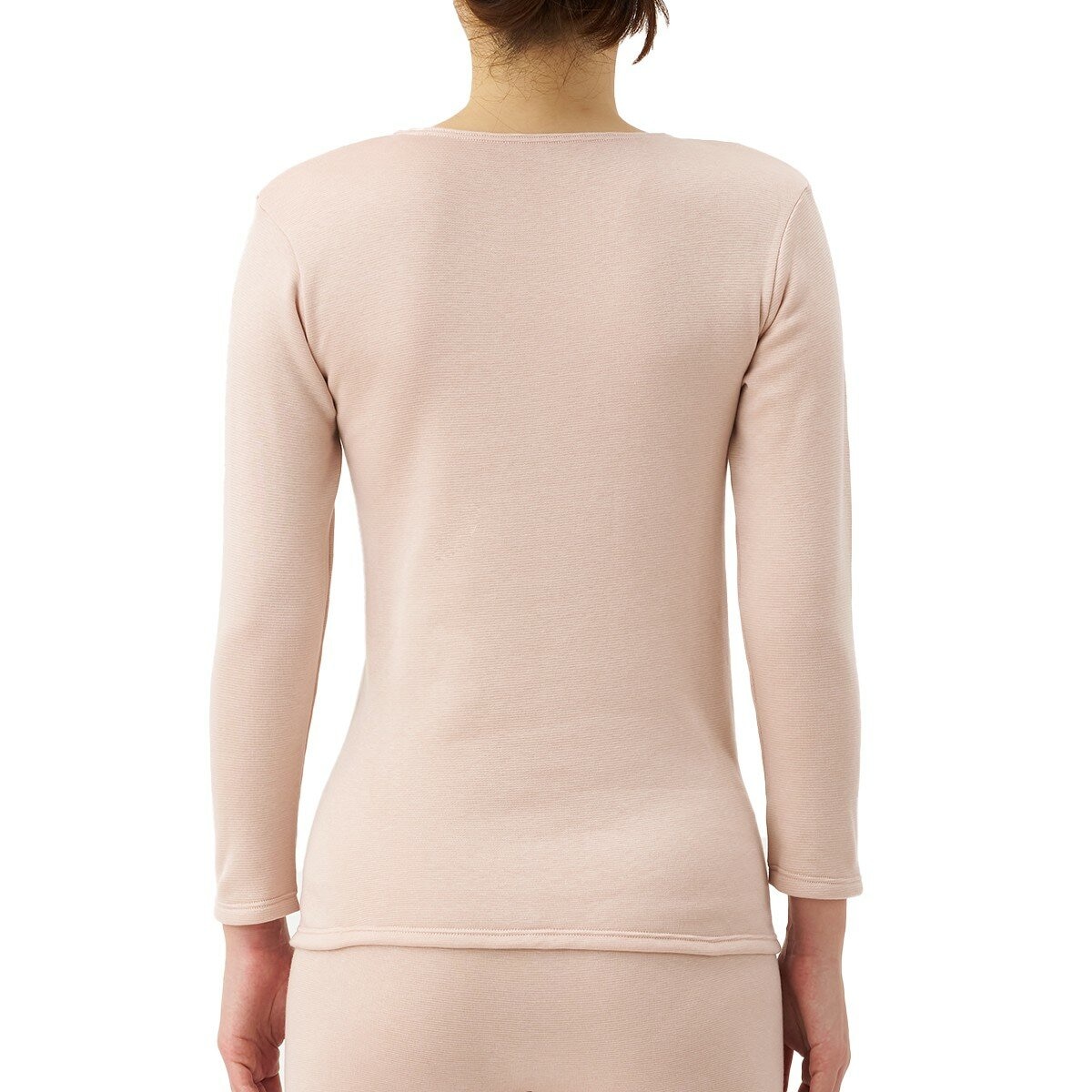 AS 神極衣 女長袖刷毛保暖內衣 膚色