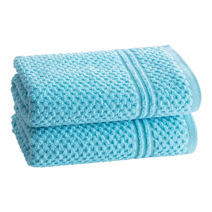 Grandeur 快乾毛巾 6入組 40公分 X 71公分 金/綠/淺藍