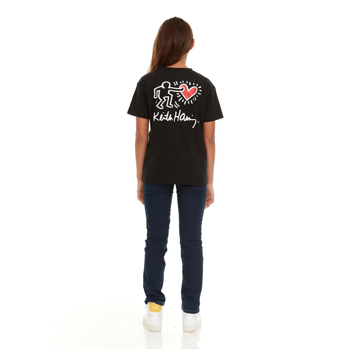 Keith Haring 兒童短袖上衣三件組 黑 L
