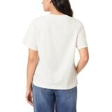 Scotch & Soda 女圓領短袖上衣 米白