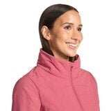 科克蘭 女異材質拼接外套 玫粉