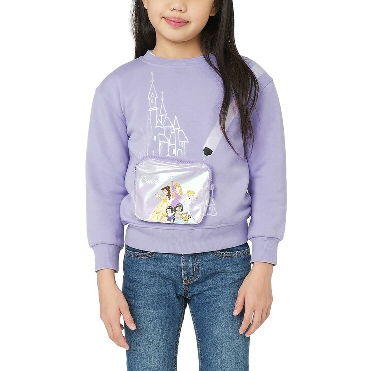 Licensed 卡通授權兒童長袖刷毛上衣 附小包