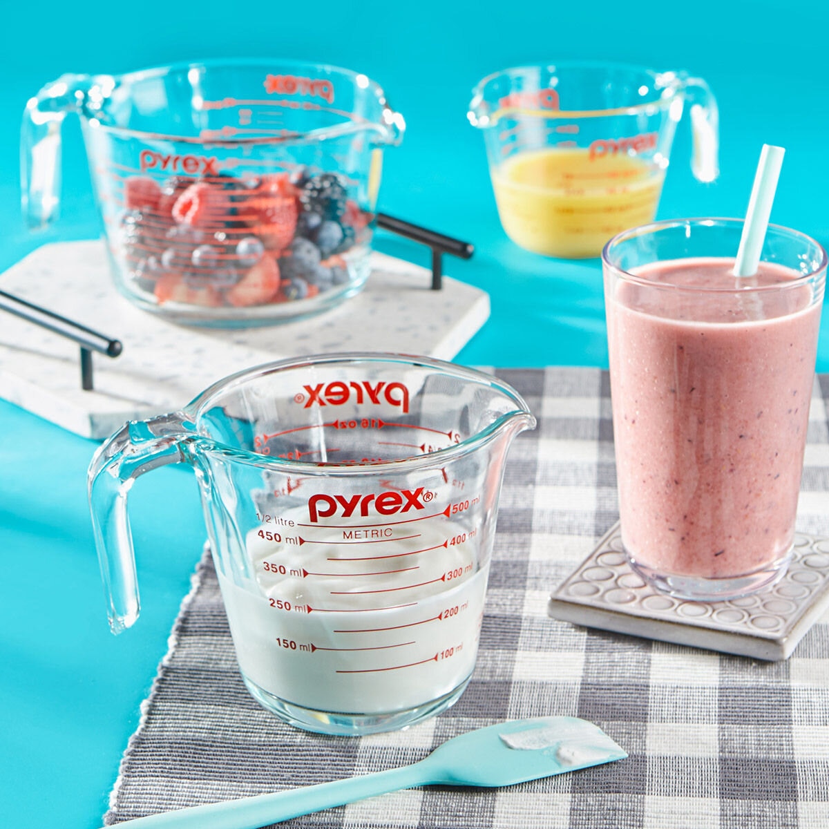 Pyrex 玻璃量杯 3件組