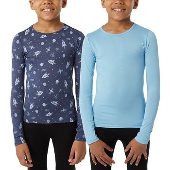 32 Degrees 兒童保暖衣兩件組 藍