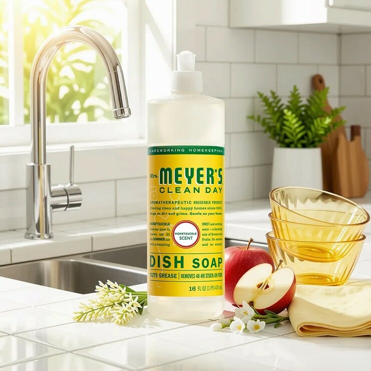 Mrs. Meyer's Clean Day 梅耶夫人香氛洗碗精 金銀花 473毫升 X 6入 Mrs. Meyer's Clean Day 梅耶夫人香氛洗碗精 金銀花 473毫升 X 6入