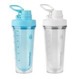 ThermoFlask 塑膠隨行搖搖杯 710毫升 X 2件組 藍+白