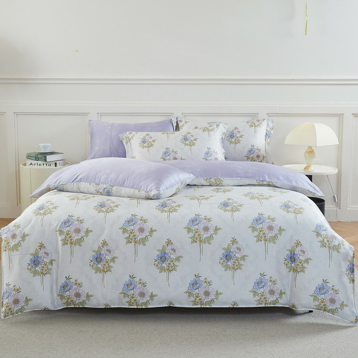 Don Home 300織萊賽爾雙人兩用被套六件組 152公分 X 190公分 初綻