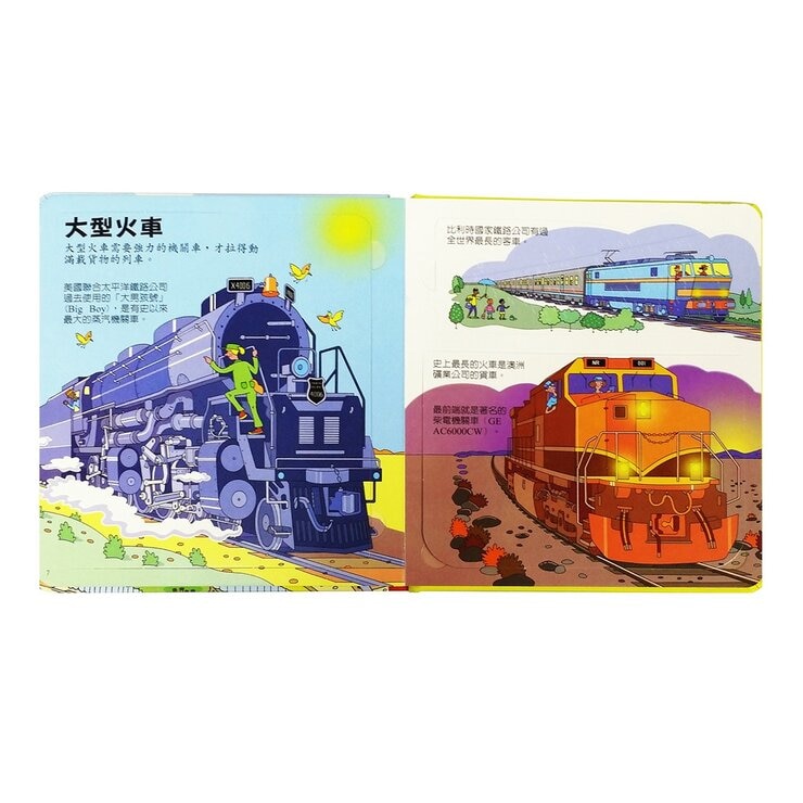 Look Inside（共２冊）：帥氣酷炫的車子＋各式各樣的火車