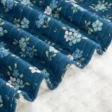 Berkshire 印花薄被毛毯 152公分 X 177公分 花卉 Berkshire 印花薄被毛毯 152公分 X 177公分 花卉