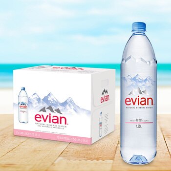 Evian 天然礦泉水 1250毫升 X 12瓶 Evian 天然礦泉水 1250毫升 X 12瓶