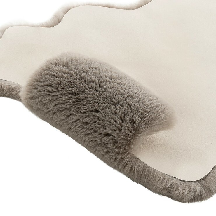 Mon Chateau 仿毛皮地墊 60公分 X 99公分 灰