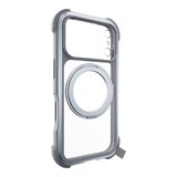 MAGEASY Odyssey Stand M 超軍規防摔磁吸支架手機殼 iPhone 17 Pro(迷霧) + 鏡頭保護貼Lenz(炫彩) + Vetro 9H 鋼化玻璃保護膜