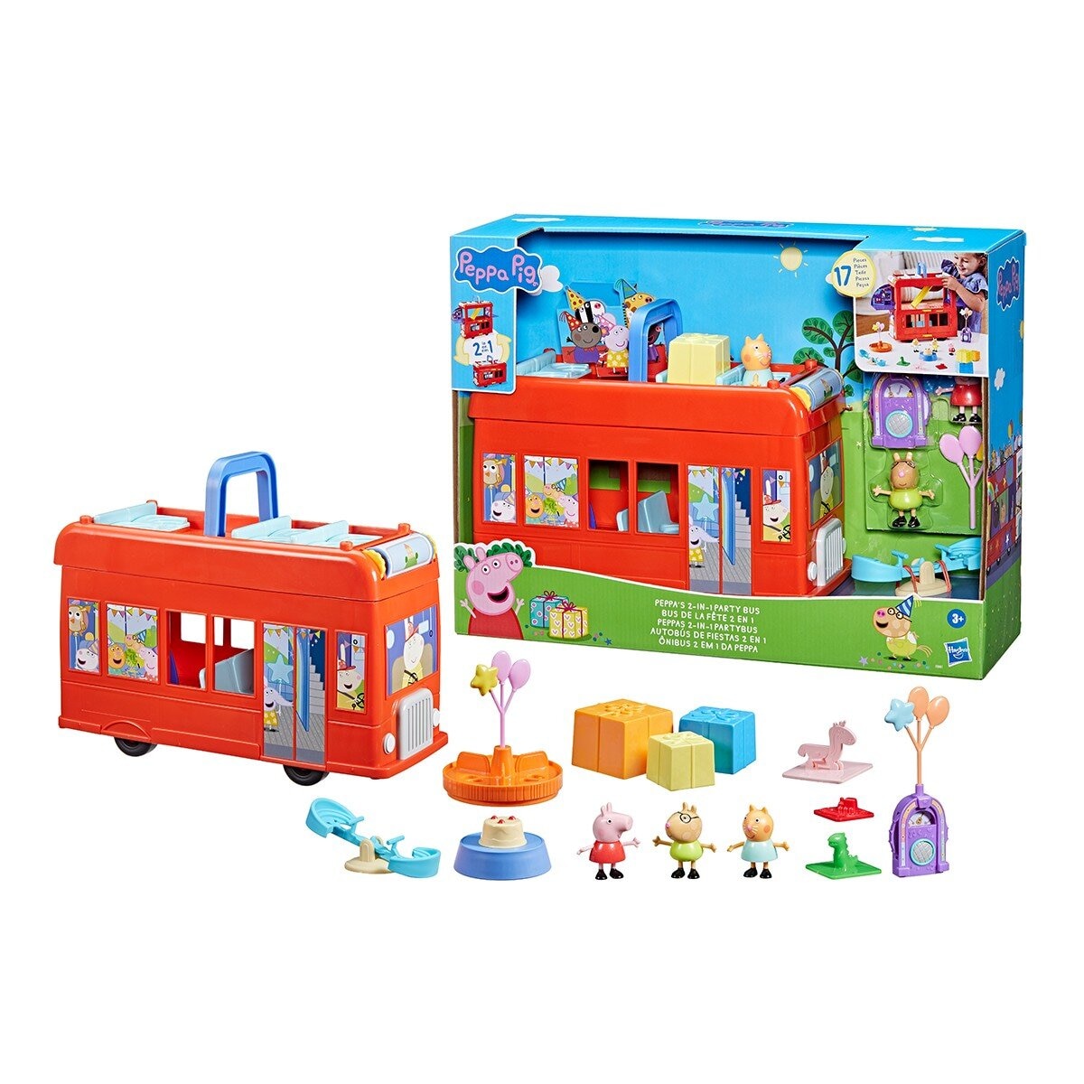 Peppa pig 二合一派對巴士遊戲組