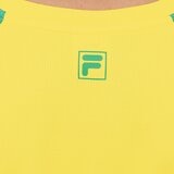 Fila 兒童足球短袖套組 黃/藍 XS