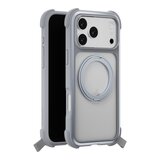 MAGEASY Odyssey Stand M 超軍規防摔磁吸支架手機殼 iPhone 17 Pro Max(迷霧) + 鏡頭保護貼Lenz(午夜) + Vetro 9H 鋼化玻璃保護膜