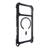 MAGEASY Odyssey Strap M 超軍規防摔掛繩手機殼 iPhone 17 Pro Max(皮革午夜/沉穩黑) + 鏡頭保護貼Lenz(午夜) + Vetro 9H 鋼化玻璃保護膜