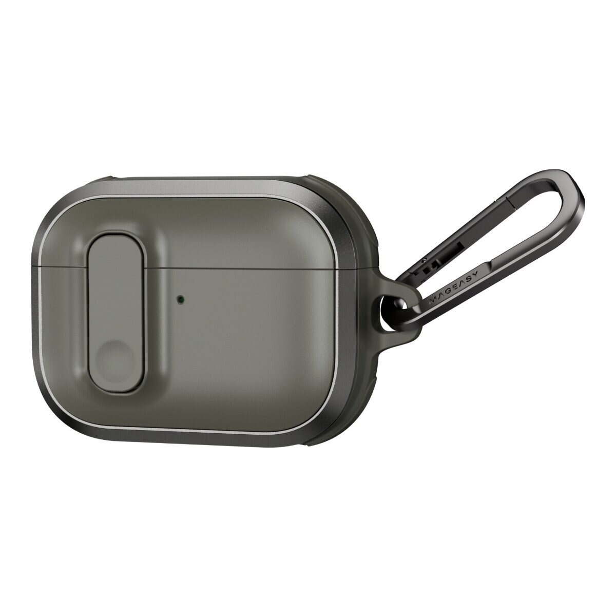 MAGEASY Odyssey with Wrist Strap 抗衝擊磁扣耳機殼 AirPods Pro 3 金屬綠