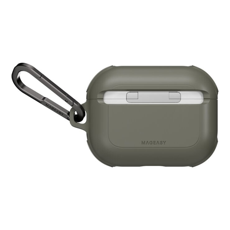 MAGEASY Odyssey with Wrist Strap 抗衝擊磁扣耳機殼 AirPods Pro 3 金屬綠