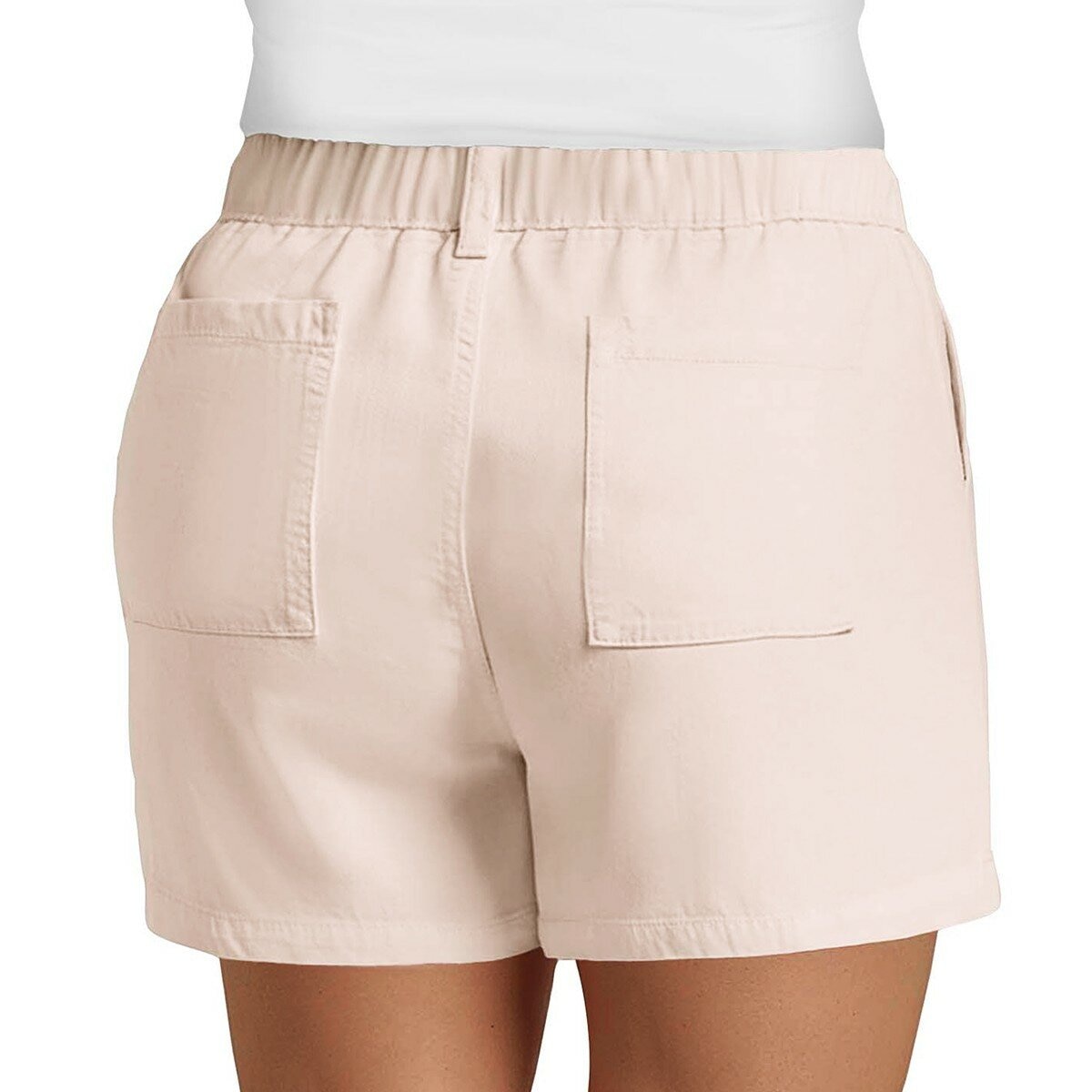 GAP 女鬆緊腰短褲 粉