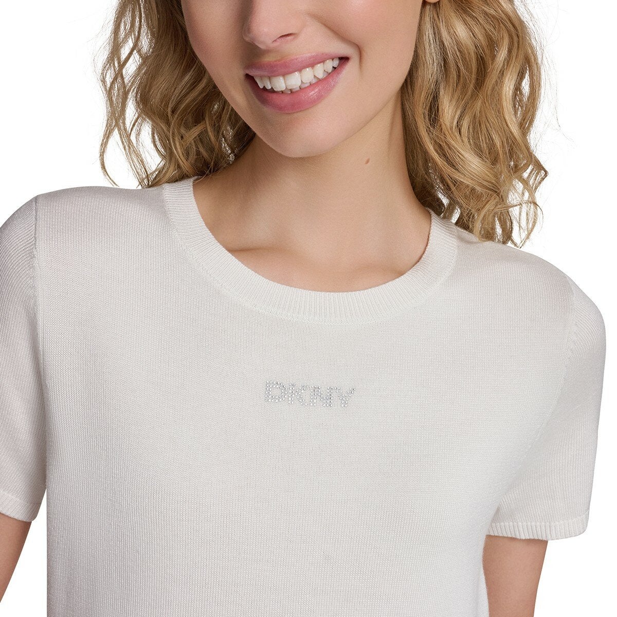 DKNY Jeans 女短袖上衣 白