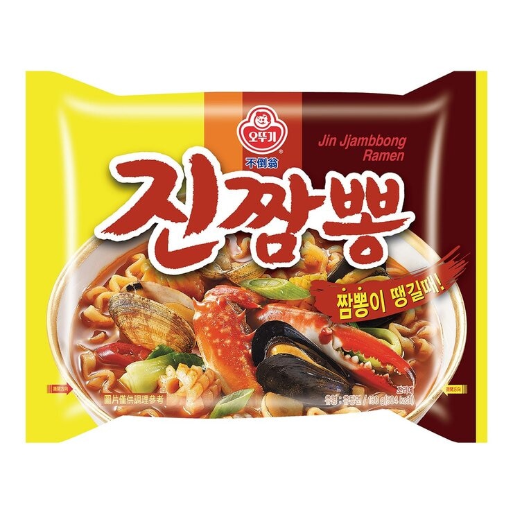 不倒翁 金螃蟹海鮮風味拉麵 130公克 X 10包