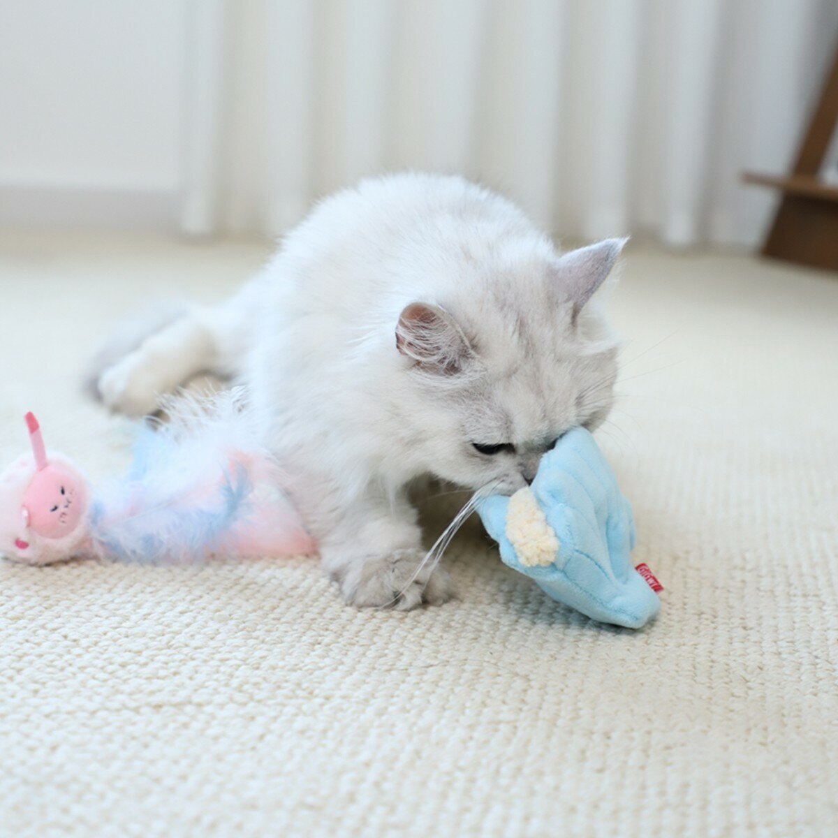 Gigwi 海洋風寵物貓玩具 4 入組 Gigwi 海洋風寵物貓玩具 4 入組