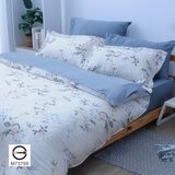 CASA 100%萊賽爾兩用被床包枕套六件組 秋實灰藍 雙人加大